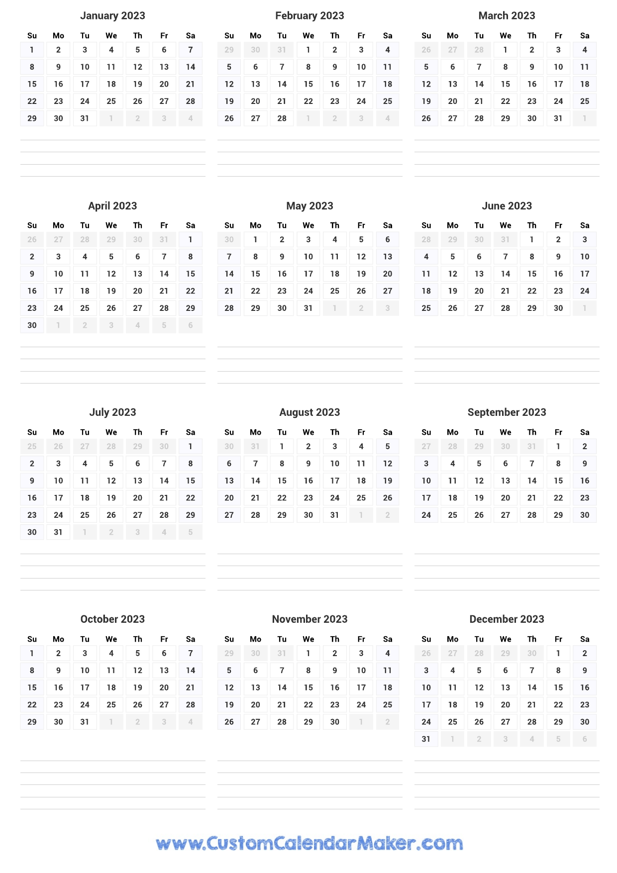 2023-portrait-calendar-12-month-vertical-calendar