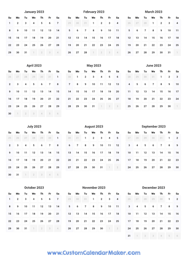 Printable 2023 Calendars, yearly and monthly calendar templates