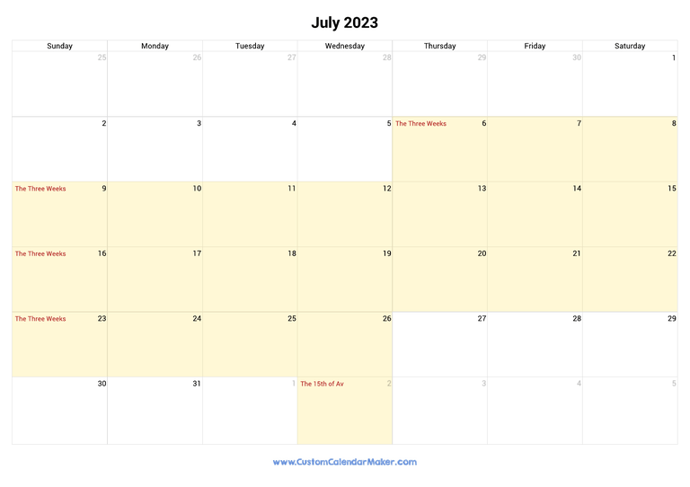 July 2023 calendar with jewish holidays