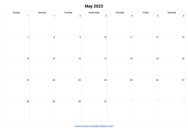 May 2023 calendar with national holidays from Australia