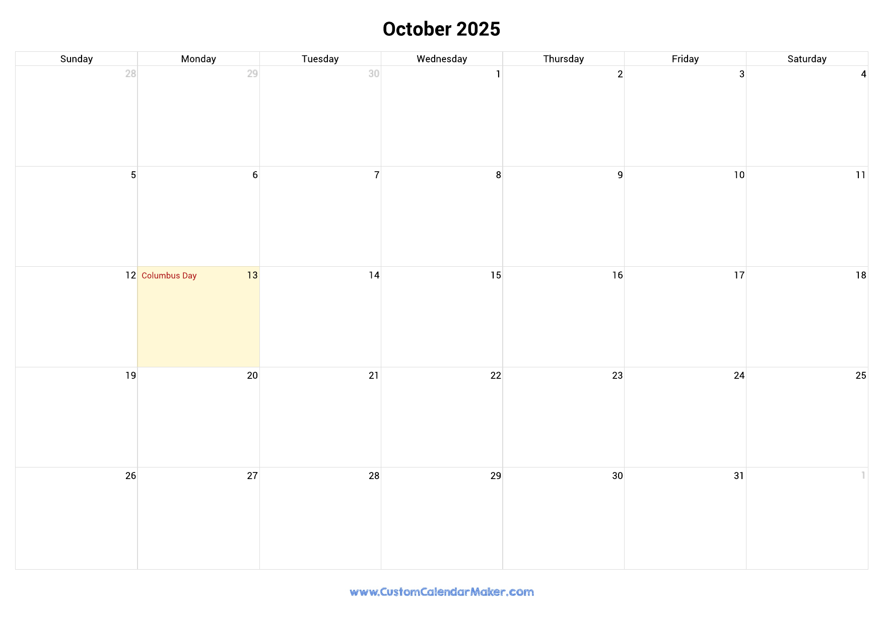 october-2025-printable-calendar-with-us-federal-holidays