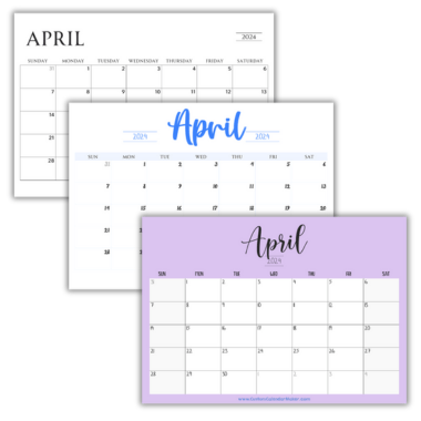 Free Printable Calendars 2024