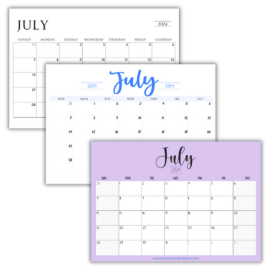 Free Printable Calendars 2025