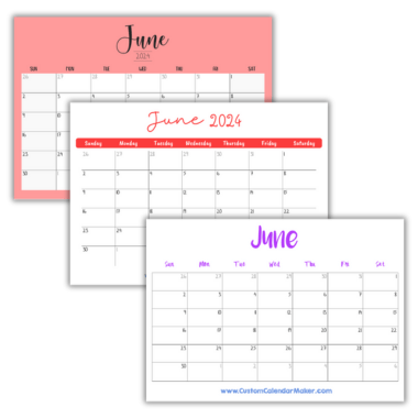 Next month calendars