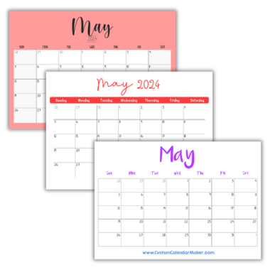 Next month calendars