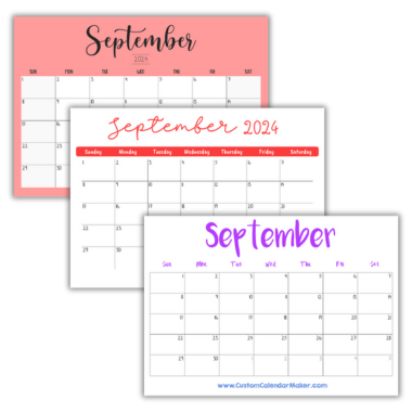 Next month calendars